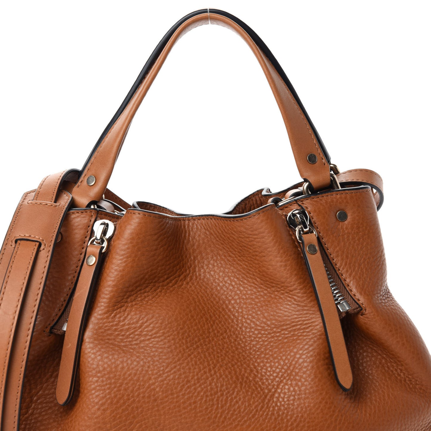 Grainy Calfskin House Check Small Maidstone Saddle Brown