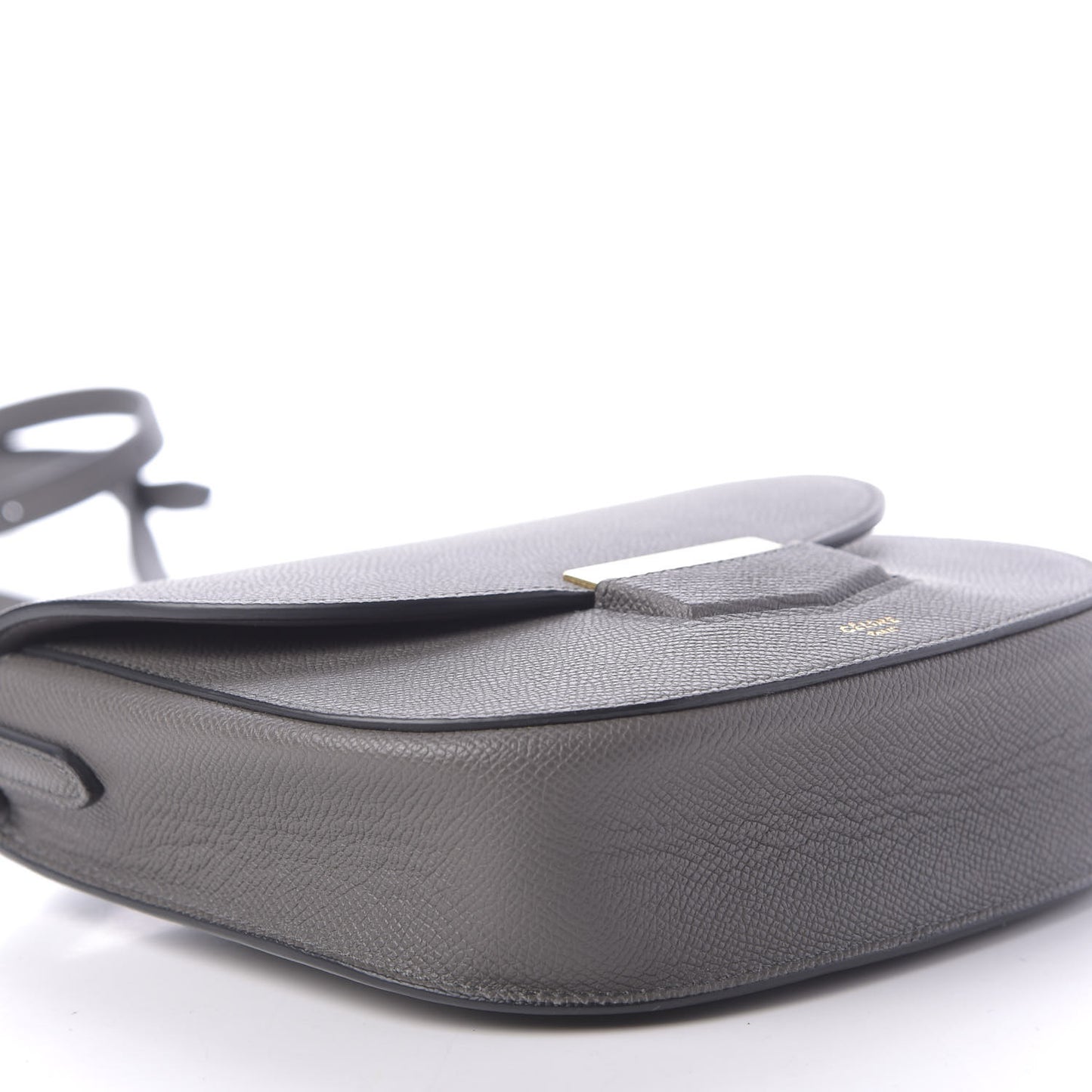 Baby Grained Calfskin Small Trotteur Grey