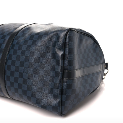 Louis Vuitton Damier Cobalt Keepall Bandouliere 55 8 of 9