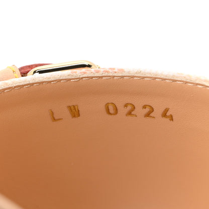 Louis Vuitton Damierlicious Neo Revival Flat Mule Sandals 40 Rose Peach 9 of 10
