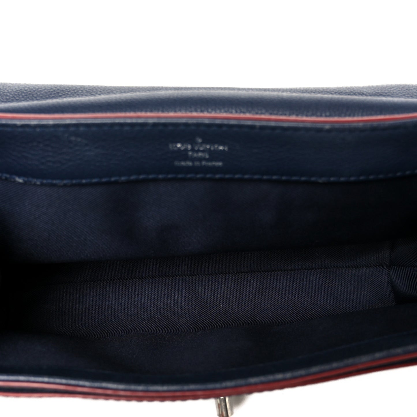 Calfskin Lockme II Chain Bag BB Marine Rouge