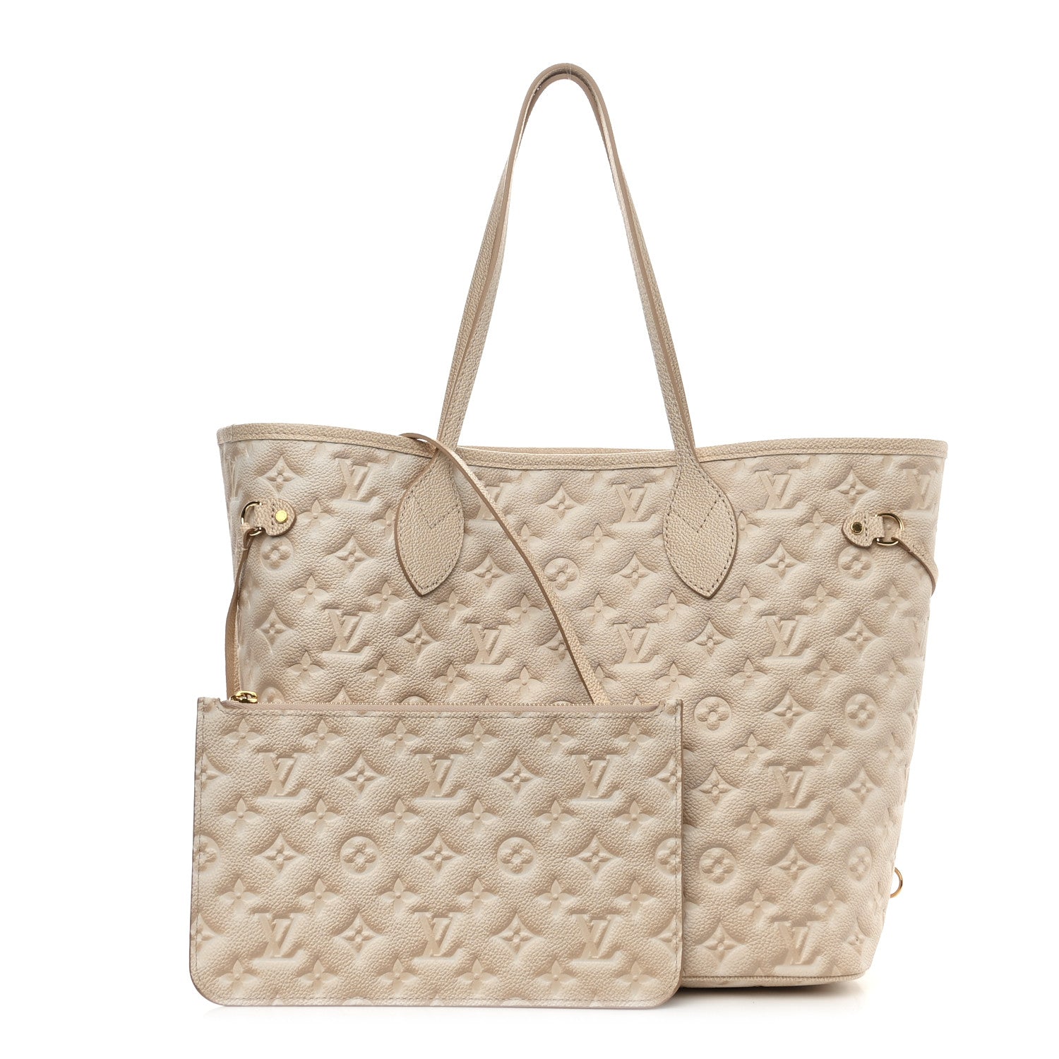 Louis Vuitton Empreinte Monogram Summer Stardust Neverfull MM Beige Clair 3 of 11
