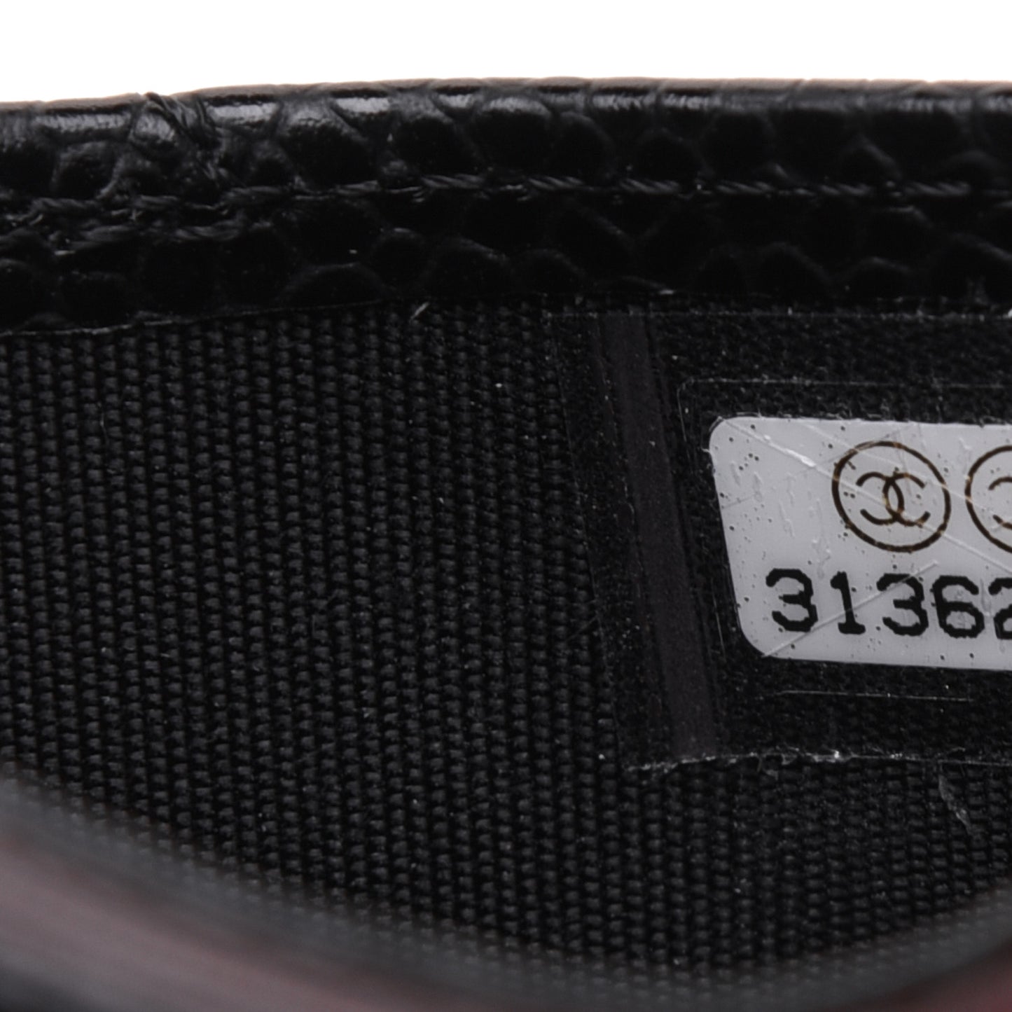 Caviar Quilted Card Holder Black
