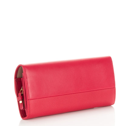 Chloe Grained Smooth Calfskin Indy Long Wallet Tulip Red 3 of 8