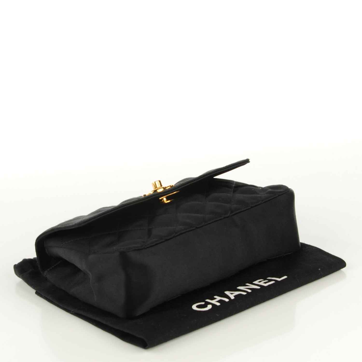 Chanel Satin Quilted Extra Mini Flap Black 4 of 8