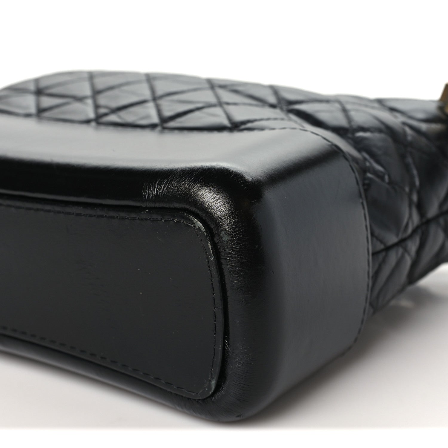 Chanel Aged Calfskin Quilted Medium Gabrielle Hobo Black 10 of 10