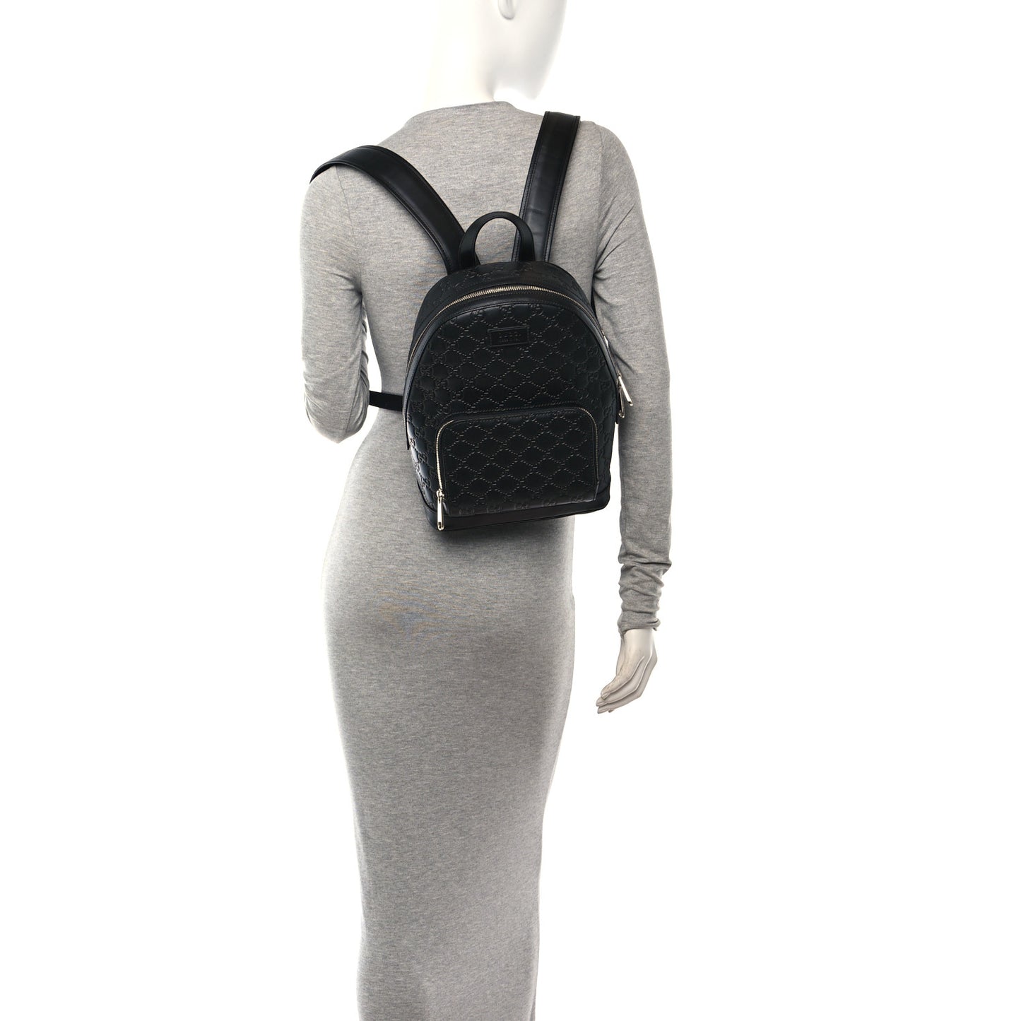 Guccissima Signature Small Day Backpack Black