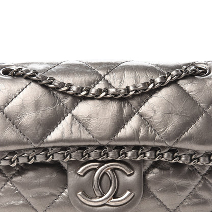 Chanel Calfskin Mini Chain Me Flap Dark Grey 11 of 11