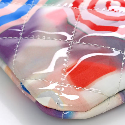 Chanel Patent Calfskin Printed Quilted Medium Cosmetic Case Multicolor 8 of 9