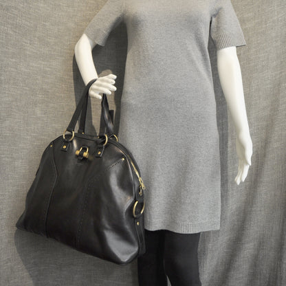 Saint Laurent Leather Large Muse Black 2 of 9