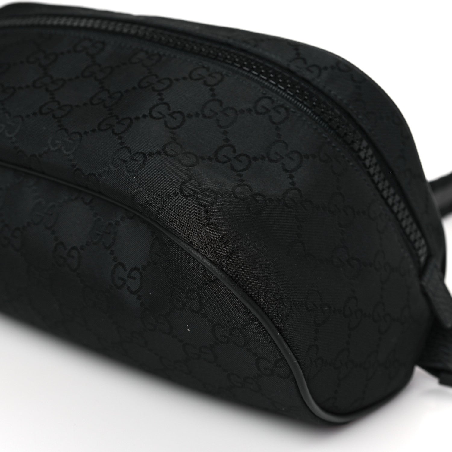 Gucci Nylon Monogram Fanny Pack Belt Bag Black 9 of 9