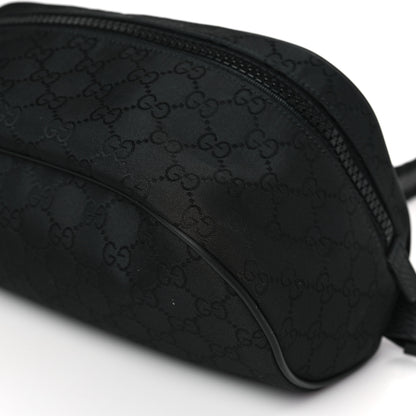 Gucci Nylon Monogram Fanny Pack Belt Bag Black 9 of 9