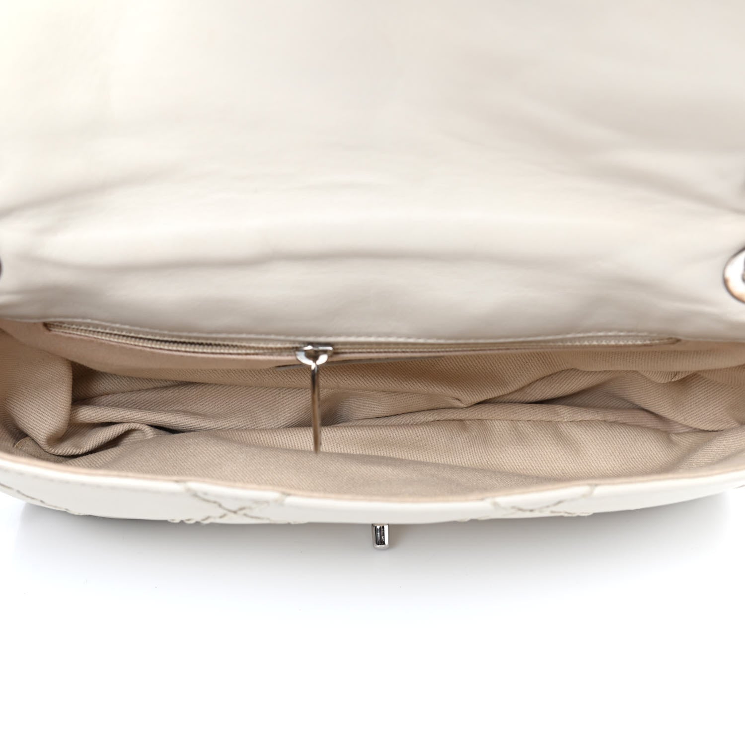 Chanel Calfskin Expandable Flap White 5 of 9