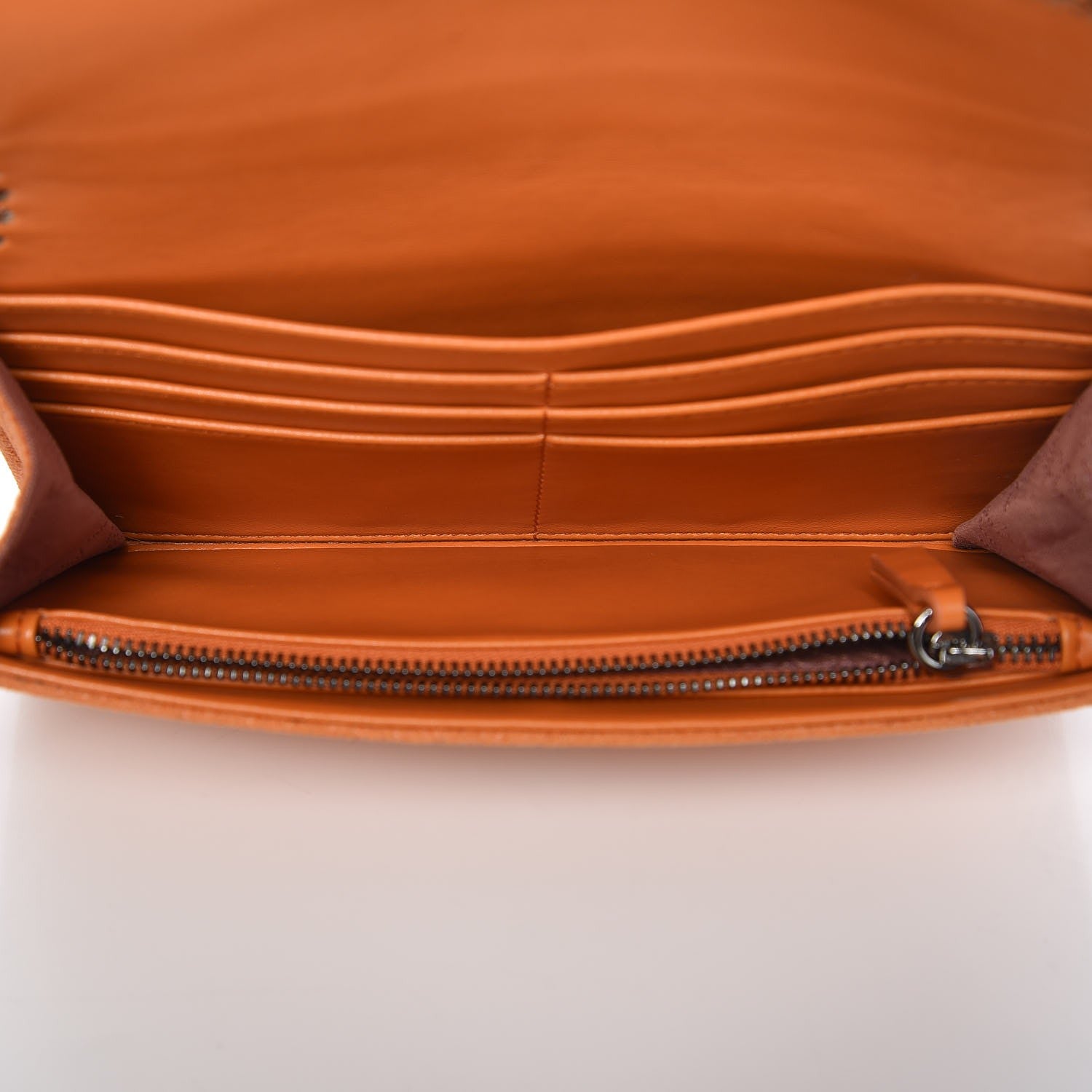 Stella McCartney Shaggy Deer Falabella Flap Wallet Orange 5 of 7