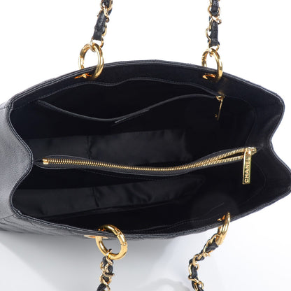 Chanel Caviar Quilted Grand Shopping Tote GST Black 5 of 7