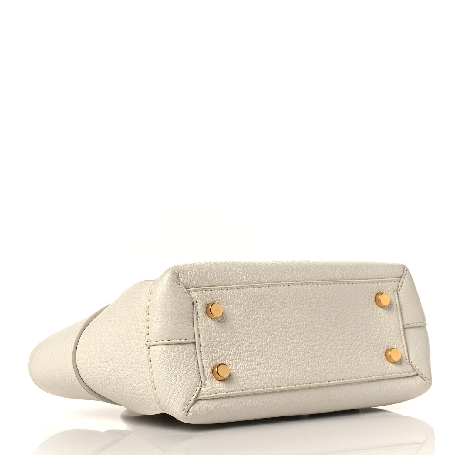 Bottega Veneta Grained Calfskin Maxi Intrecciato Mini Arco Bianco 3 of 8