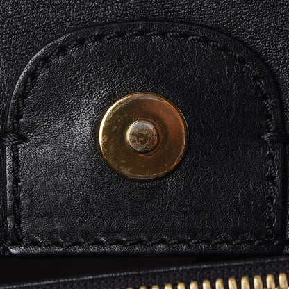 MCM Visetos Small Kathy Double Zip Tote Cognac Black 16 of 20