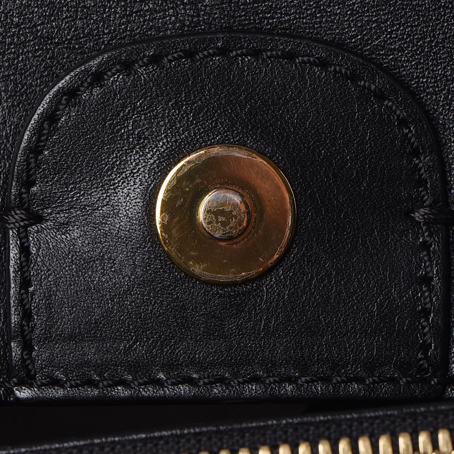 MCM Visetos Small Kathy Double Zip Tote Cognac Black 16 of 20
