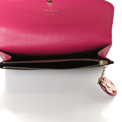 Louis Vuitton Monogram Bloom Flower Emilie Wallet Fuchsia 7 of 9