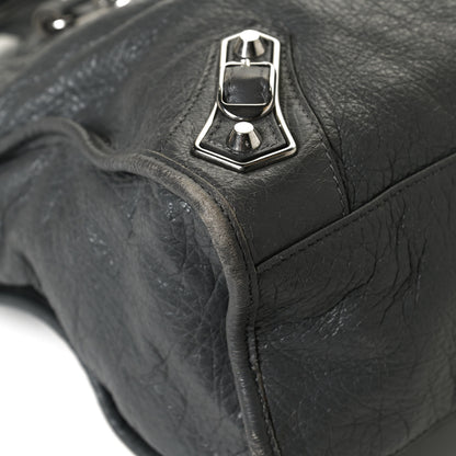 Balenciaga Agneau Silver Metallic Edge Hardware City Gris Cendre 10 of 12