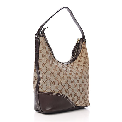 Gucci Monogram Medium New Britt Hobo Brown 2 of 9