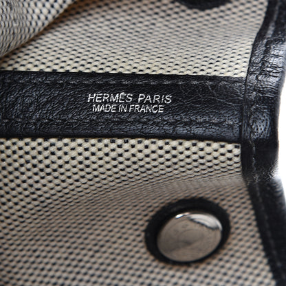 Hermes Buffle Skipper Toile Garden Party 36 MM Tote Black 5 of 11