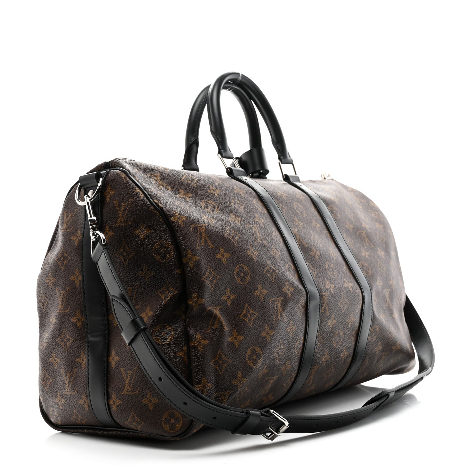 Louis Vuitton Monogram Macassar Keepall Bandouliere 45 2 of 9