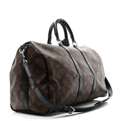 Louis Vuitton Monogram Macassar Keepall Bandouliere 45 2 of 9