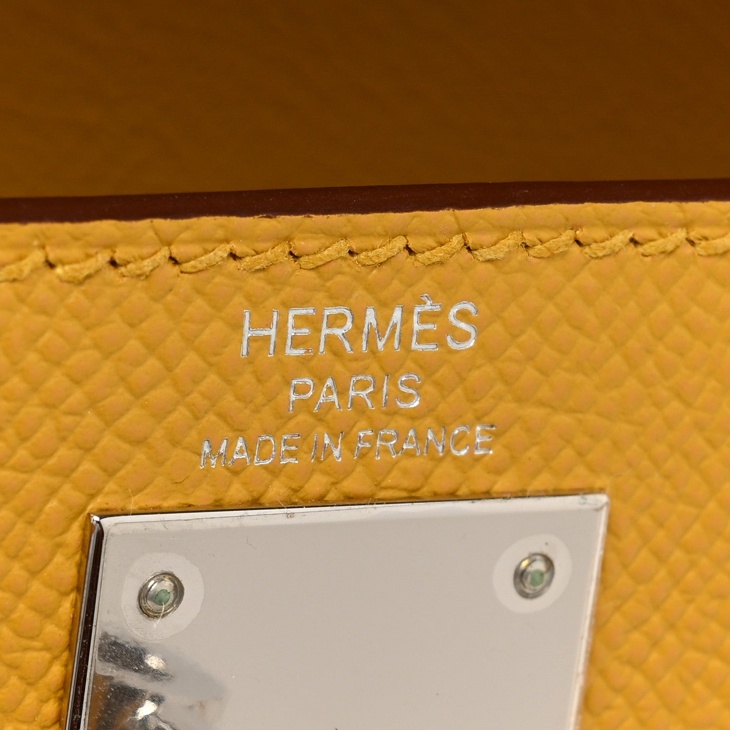 Hermes Epsom Kelly Sellier 28 Jaune Ambre 6 of 9