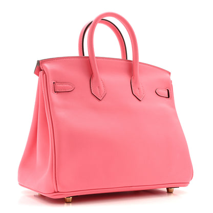 Hermes Swift Birkin 25 Rose Azalee 3 of 12