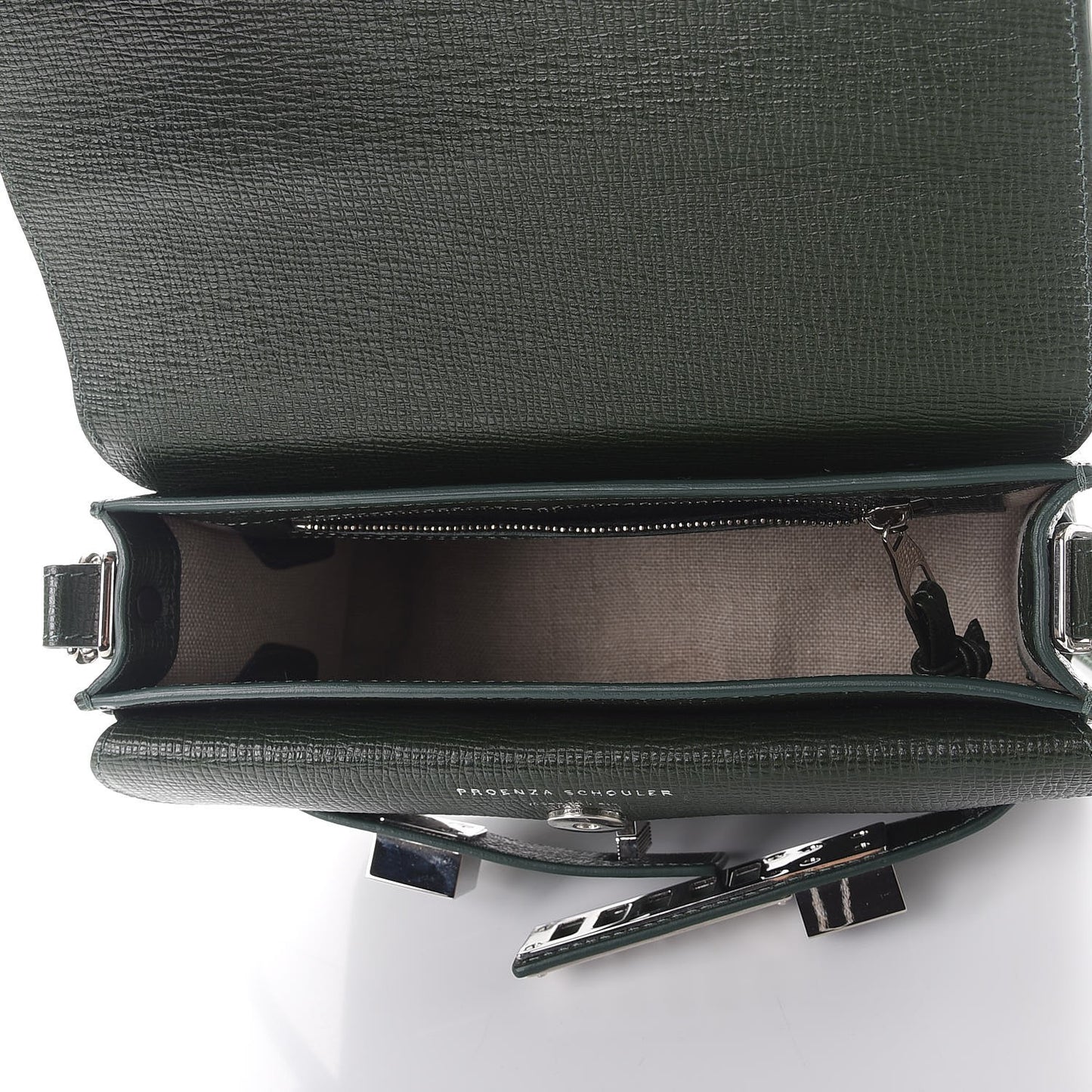 New Linosa Mini PS11 Classic Shoulder Bag Verde Bottiglia
