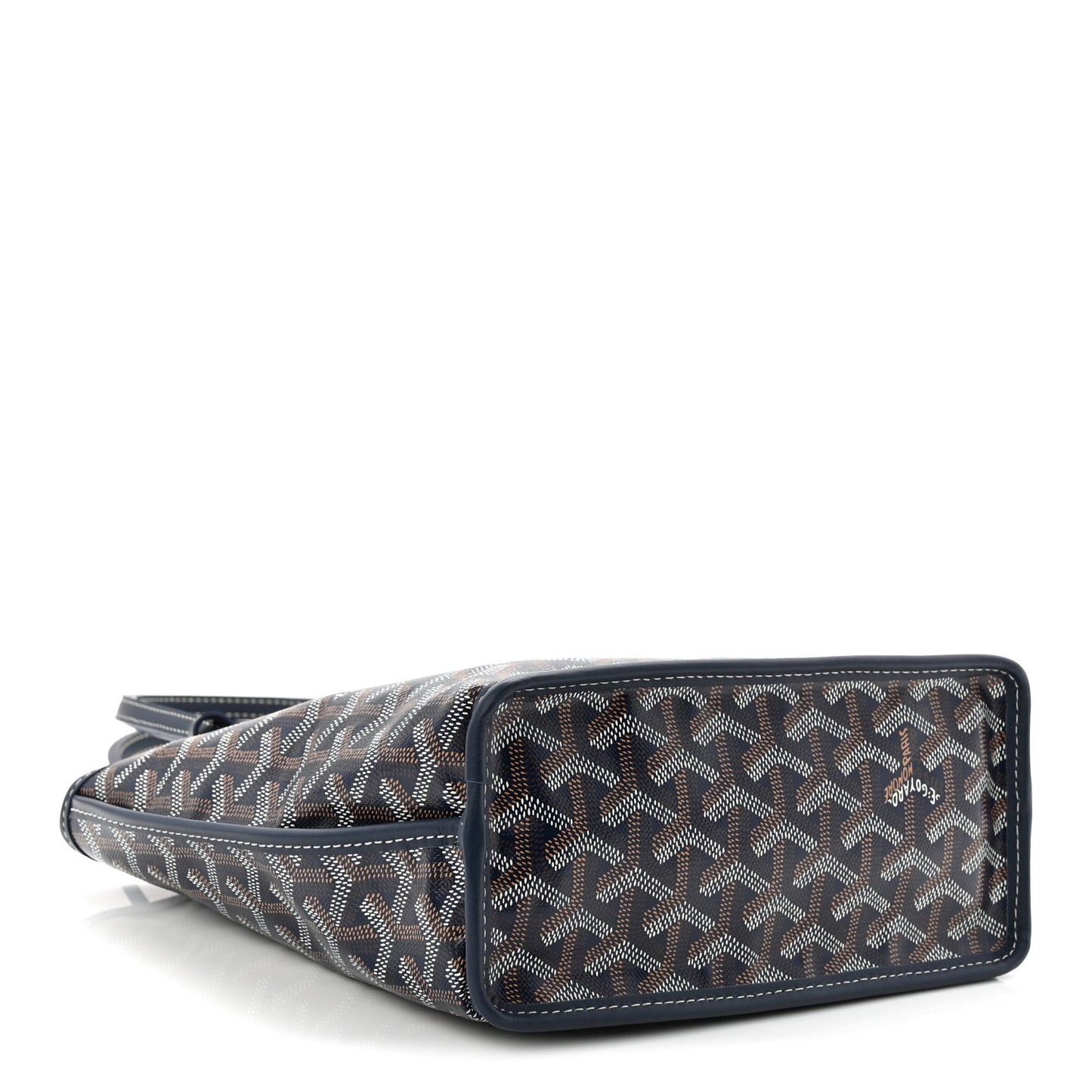 Goyardine Reversible Mini Anjou Navy