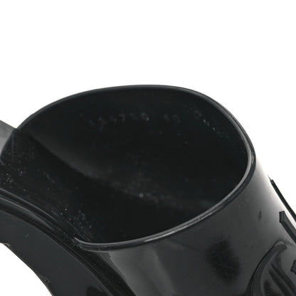 Gucci Rubber Gucci Logo Womens Platform 20/60mm Slide Sandals 40 Black 8 of 11