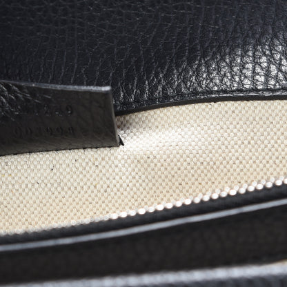 Gucci Pebbled Calfskin Small Dionysus Shoulder Bag Black 7 of 12