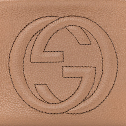 Gucci Pebbled Calfskin Small Soho Disco Bag Camelia 8 of 11