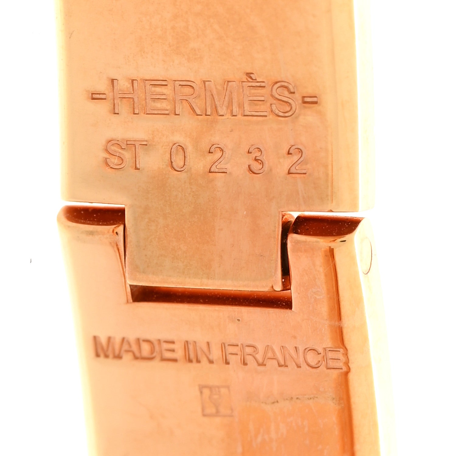 Hermes Enamel Narrow Clic Cadenas Locky Me Bracelet PM Ultra Pink 4 of 5