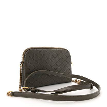 Saint Laurent Lambskin Quilted Gaby Zipped Pouch Light Musk 3 of 11