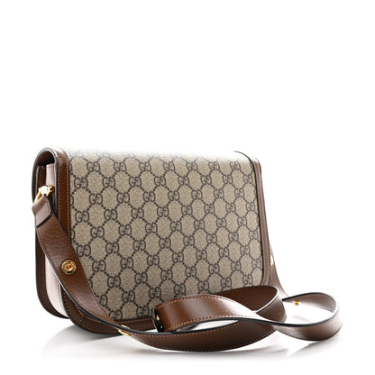 Gucci GG Supreme Monogram Horsebit 1955 Shoulder Bag Beige Brown Sugar 2 of 9