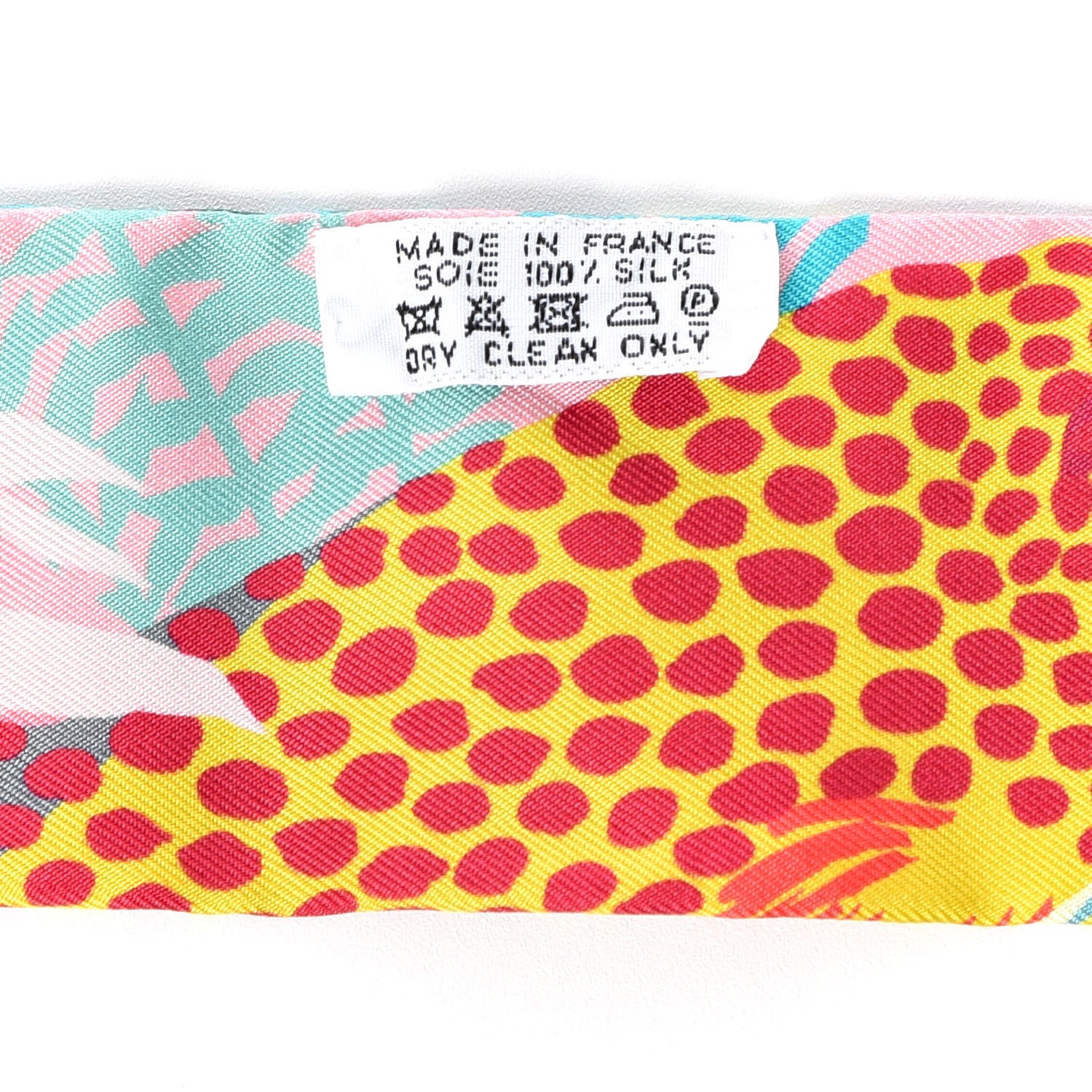 Hermes Silk Under The Waves Twilly Vert D Eau Jaune Soufre Rose 3 of 5