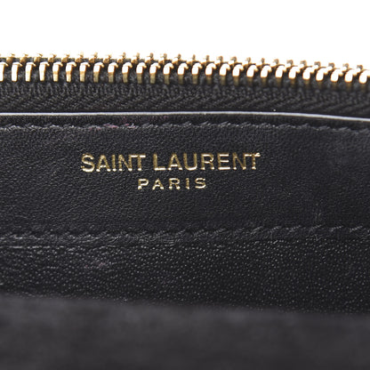 Saint Laurent Laminated Calfskin Classic Monogram Kate Tassel Chain Wallet Green 8 of 15