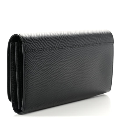 Louis Vuitton Epi Twist Wallet Black 3 of 8