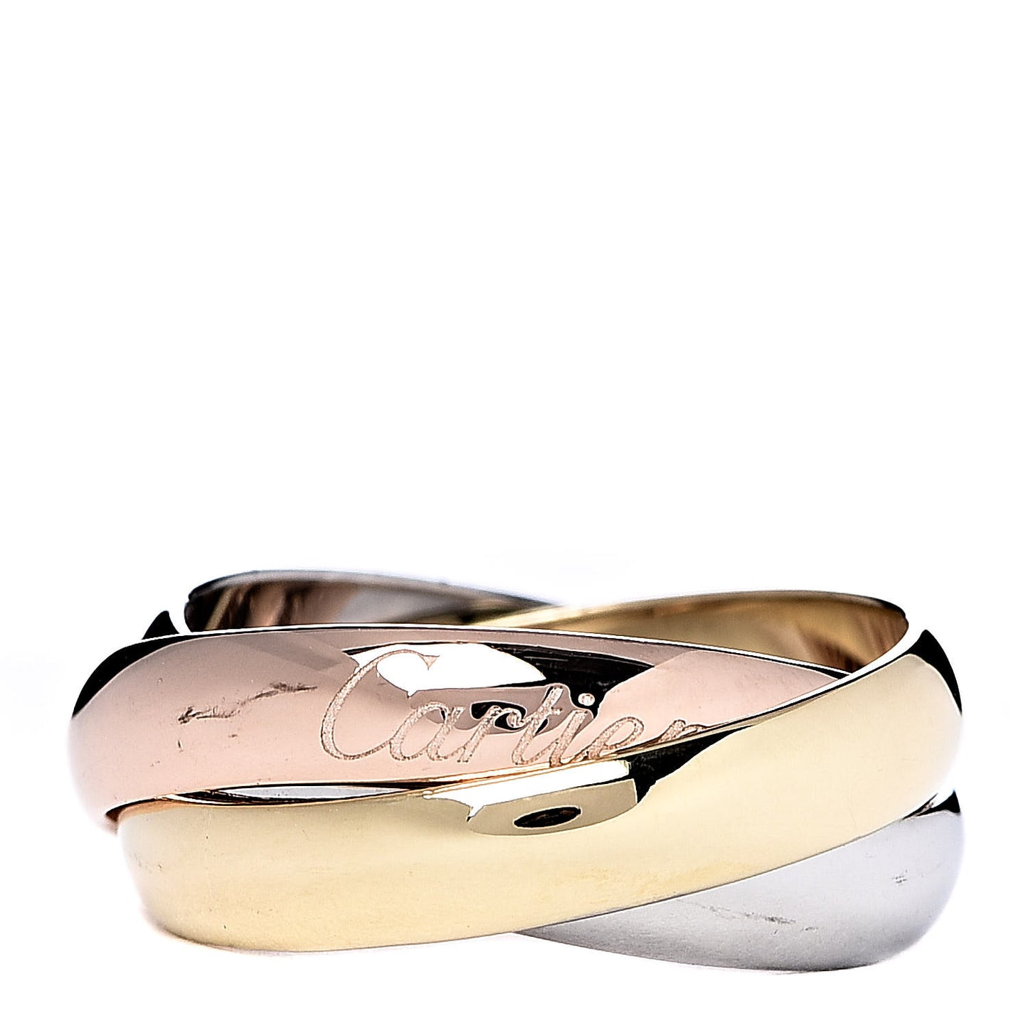 18K Pink Yellow White Gold Classic Trinity Ring 47 4