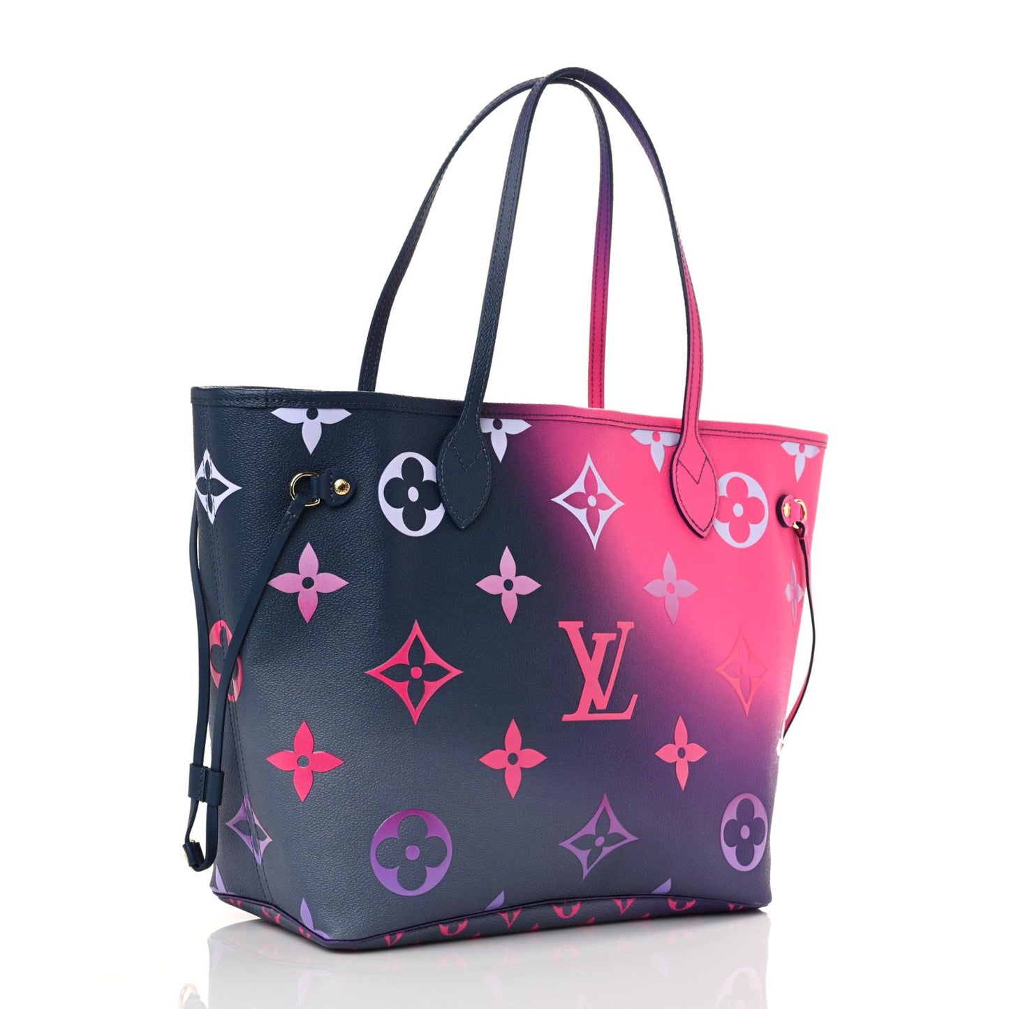 Monogram Giant Spring In The City Neverfull MM Midnight Fuchsia