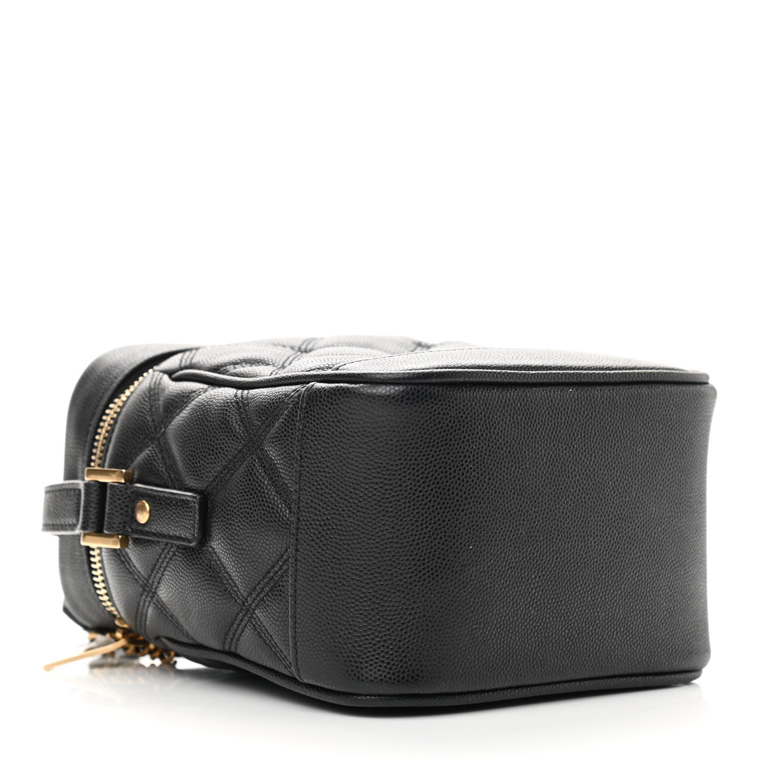 Saint Laurent Grain de Poudre Quilted 80's Vanity Bag Black 4 of 10
