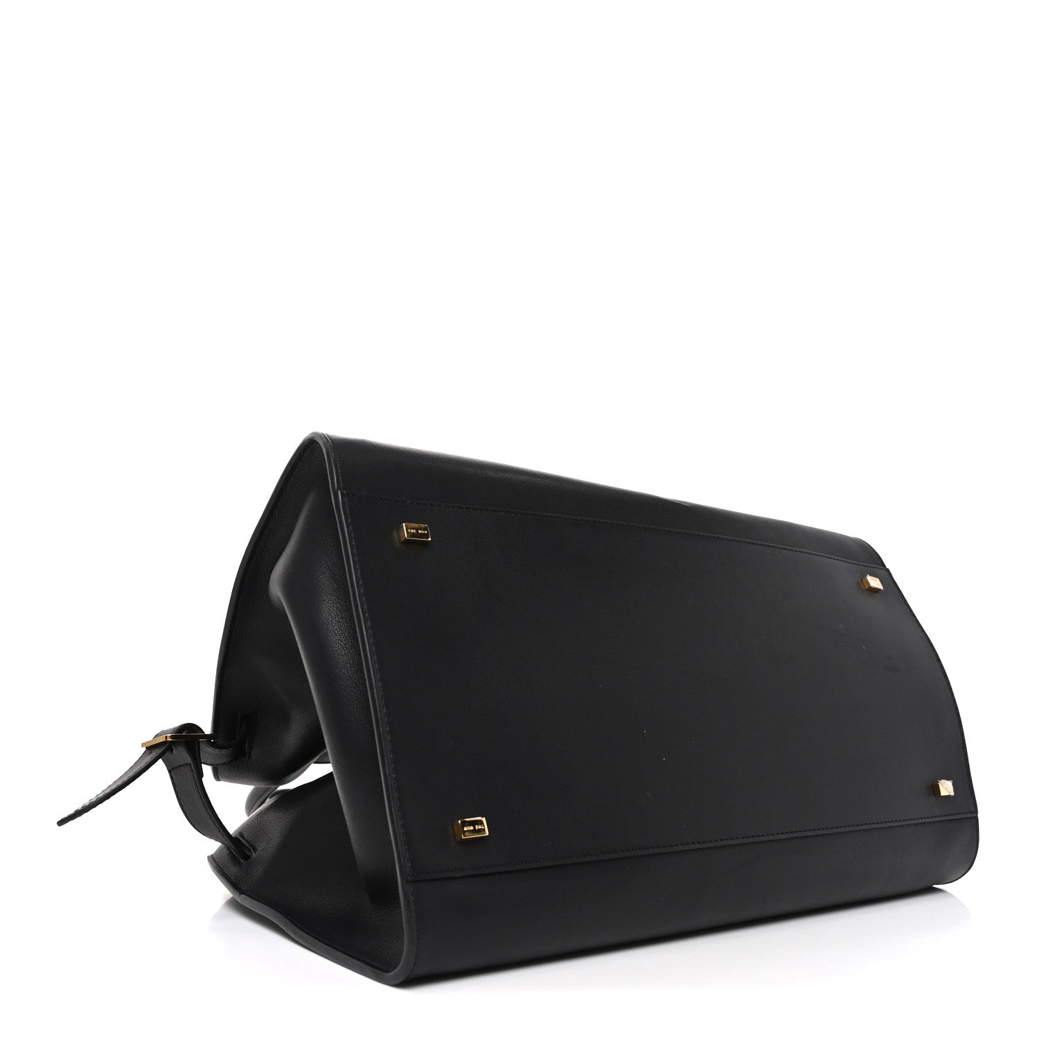 The Row Polished Saddle Calfskin Soft Margaux 15 Black 3 of 8