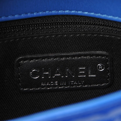 Chanel Patent Quilted Small Coco Shine Flap Blue 6 of 8