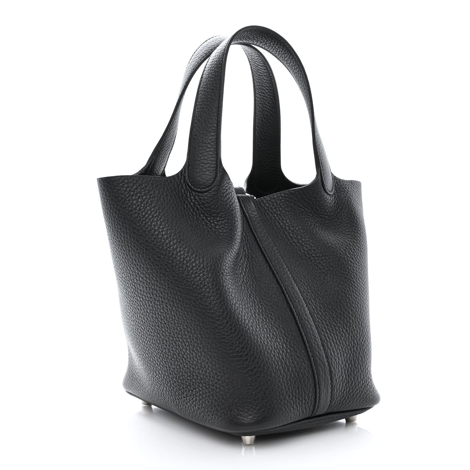 Hermes Taurillon Clemence Picotin Lock 18 PM Black 3 of 11