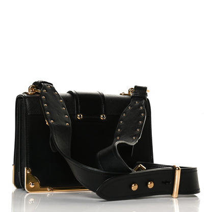 Prada City Calfskin Saffiano Cahier Bag Black 3 of 15