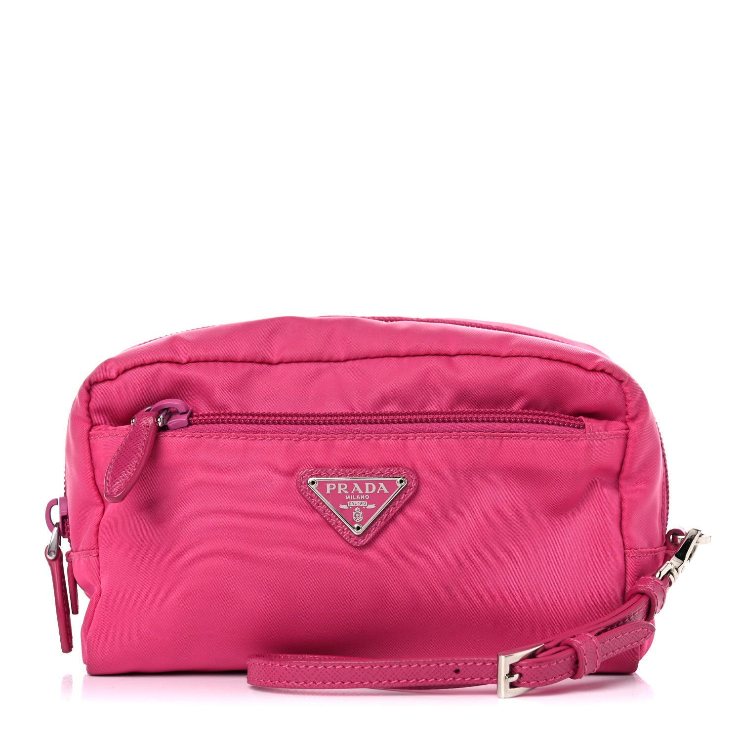 Prada Tessuto Nylon Wristlet Fuxia 1 of 16