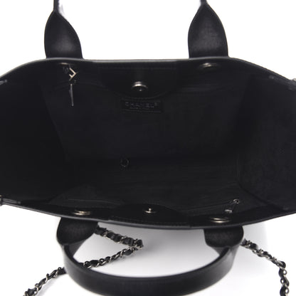 Chanel Caviar Small Studded Deauville Tote Black 6 of 11